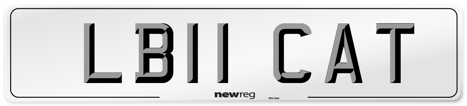 LB11 CAT Number Plate from New Reg